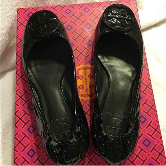 Tory Burch Patent Leather Reva Flats