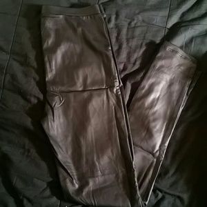 Faux leather leggings