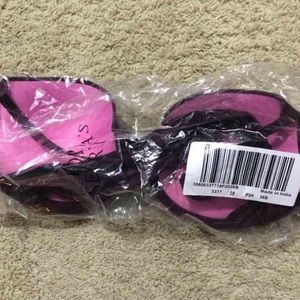 VS Pink Maroon t back bra