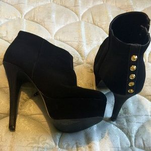 Studded ankle booties