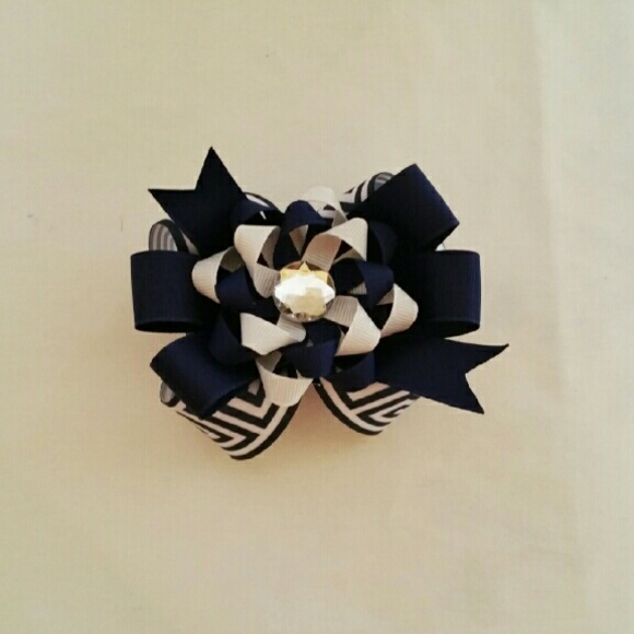 3 in 1 Detachable Navy Bow