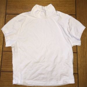 White short sleeved turtle neck!