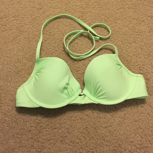 Lime green Bikini top
