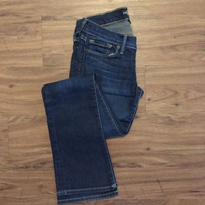 Dark denim Lucky bootleg jeans