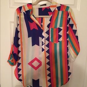Fun colorful blouse