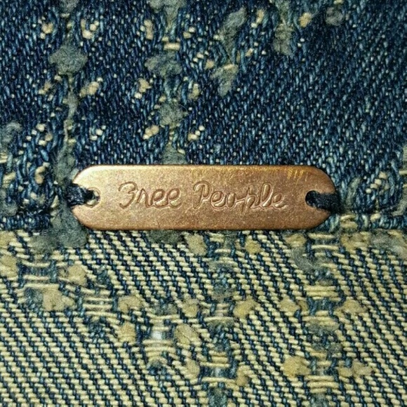 SOLD Free People Chevy Blue Punched Moto Jacket 12 - Picture 3 of 4