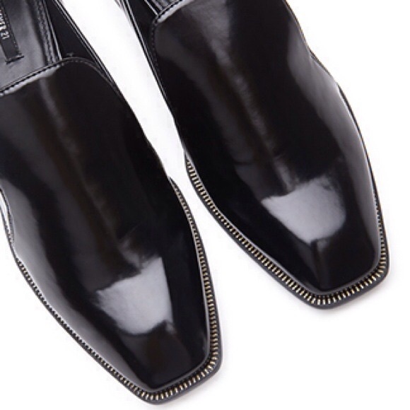Forever 21 Faux Leather Loafers in black
