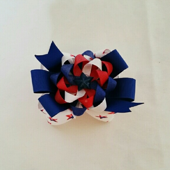 3 in 1 Detachable Patriotic Bow