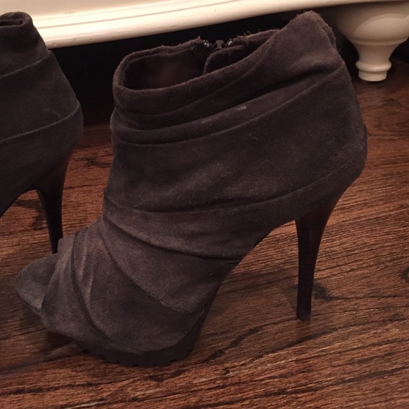 Suede Grey Booties - Picture 3 of 4