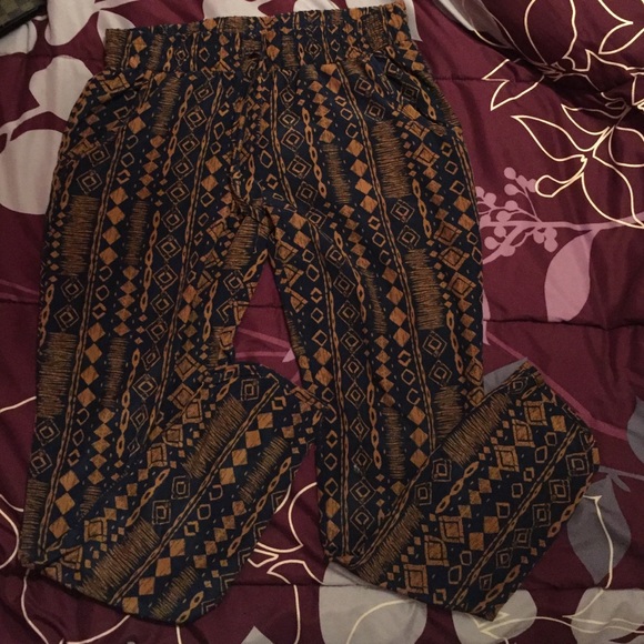 Tribal print joggers