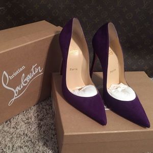 Christian Louboutin So Kate 120 Suede in Violet