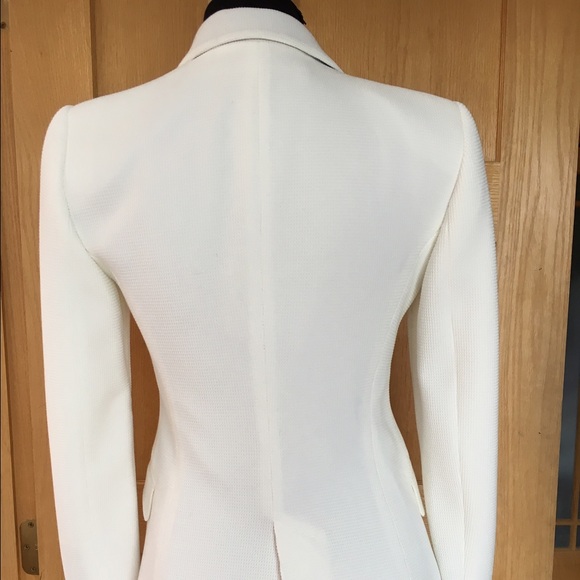💫SOLD💫NWT Zara Textured Off White Blazer S - Picture 3 of 4