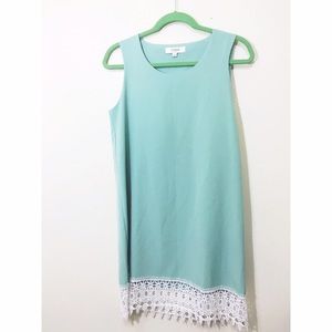 🔵CHEAPER on MERCARI Mint dress with lace