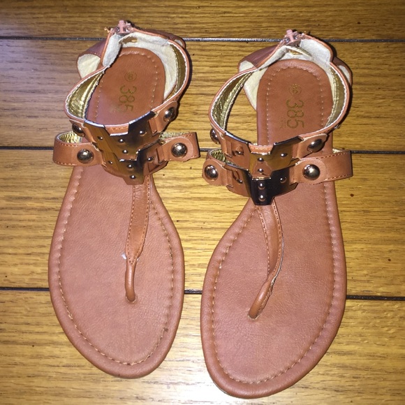 Nice brown sandals!