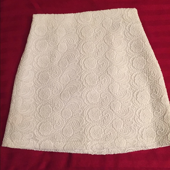 Zara white skirt - percent condition!