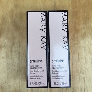 (2) Mary Kay Matte-Wear Liquid Foundation Ivory 3