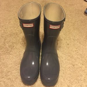 Excellent Hunter Short Rain Boots - Gray