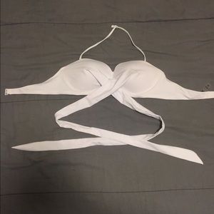 White vs pink bikini top