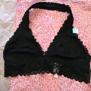 Nwt large pink halter bralette