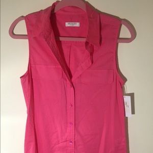 Equipment Button Down Sleeveless Tank