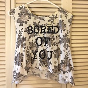 Floral Cut Out Tee