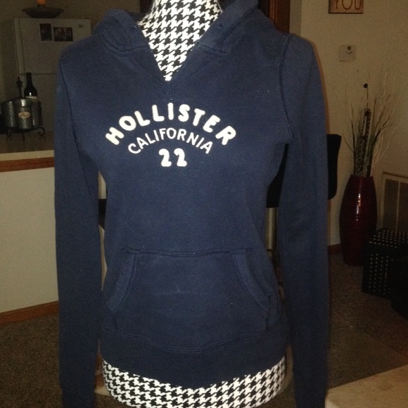 Hollister navy blue hoodie