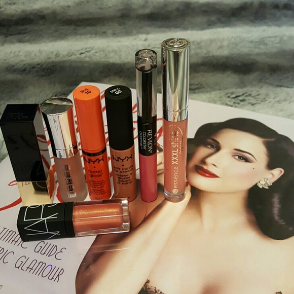 3 lipsticks and 4 glosses