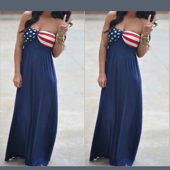 Patriotic maxi dress