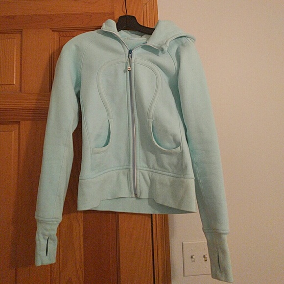 Light blue lululemon scuba hoodie