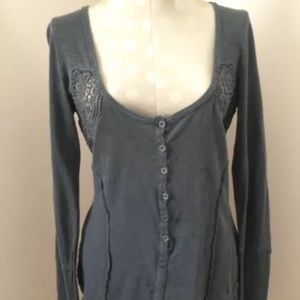 Nwt Free People Henley top s/p