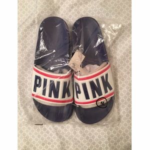 NWT PINK slide sandals