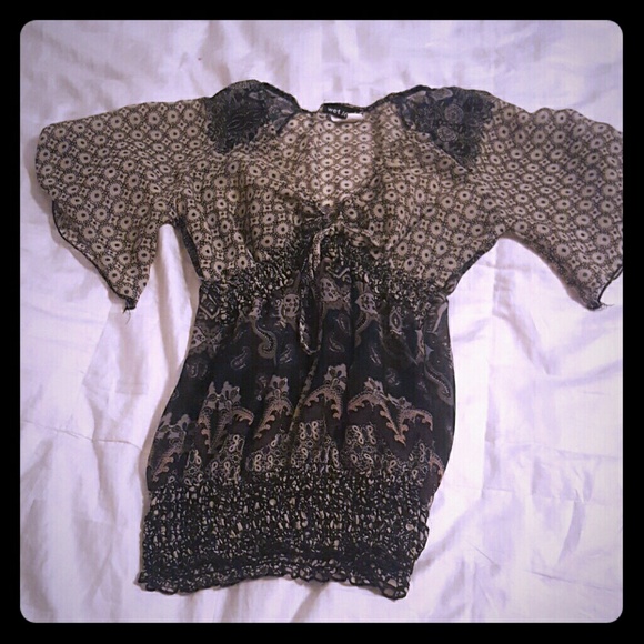 Wetseal sheer top