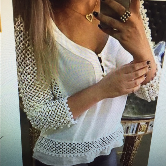 Cute light white top