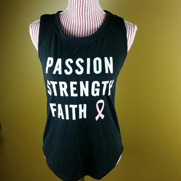 LAST ONE! Black Graphic Racerback Tank Tee - Picture 2 of 3