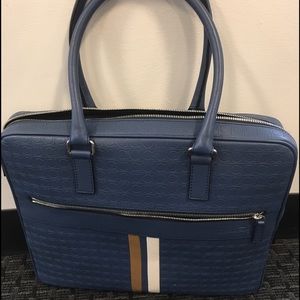 Salvatore Ferragamo Gancio embossed briefcase
