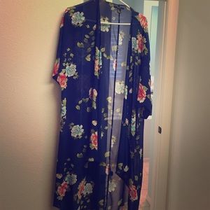 Floral kimono cardigan