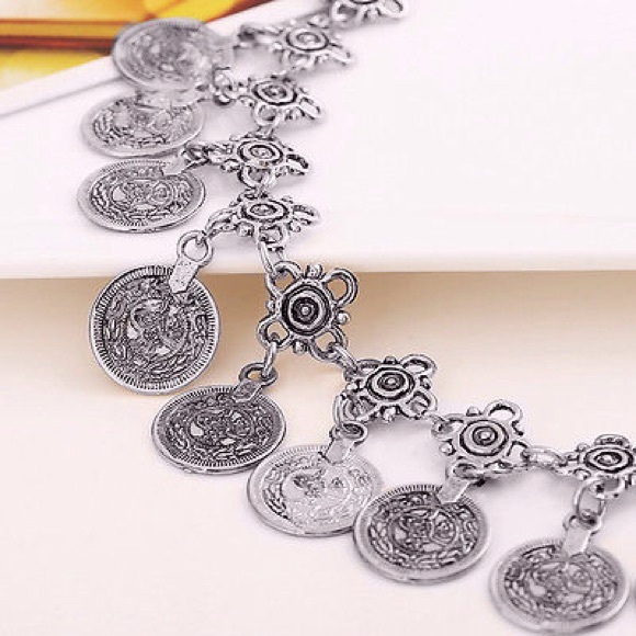 Turkish Coin Boho Anklet - Picture 2 of 4