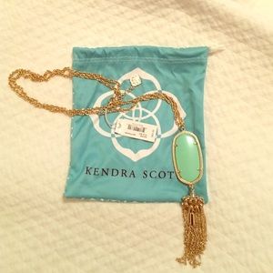 NWT Kendra Scott Rayne Mint Green Necklace