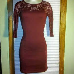 Cute Burgundy dress size small