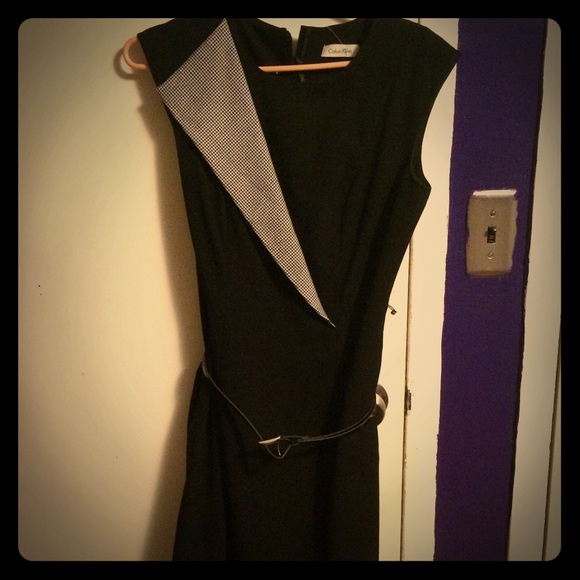 Black and grey Calvin Klein dress