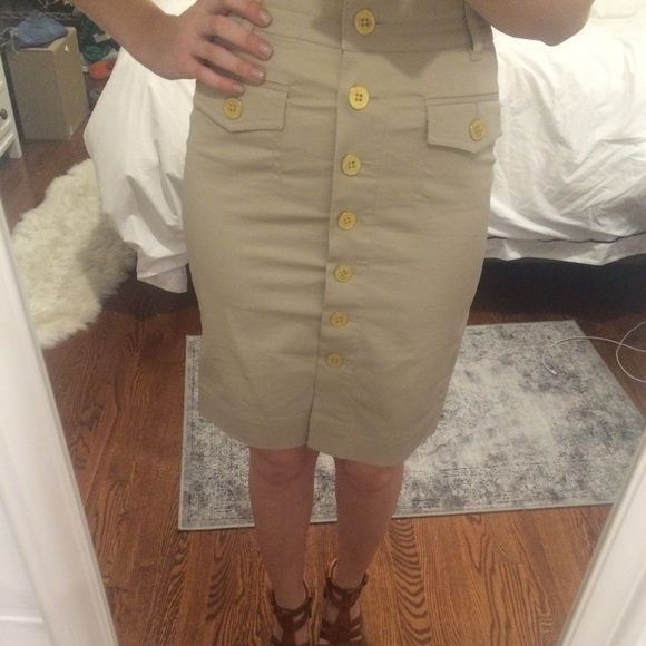 H&M Military-inspired Pencil Skirt