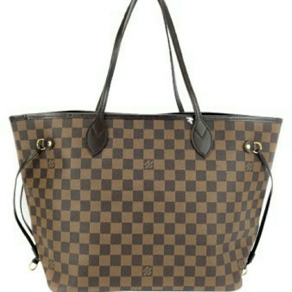 SOLDAunthentic Louis Vuitton damier ebene neverful - Picture 1 of 4