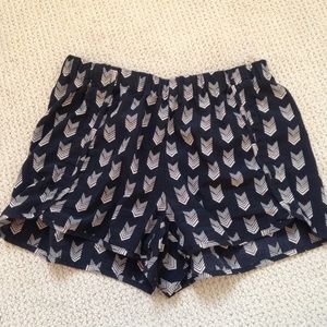 black and gold soft shorts