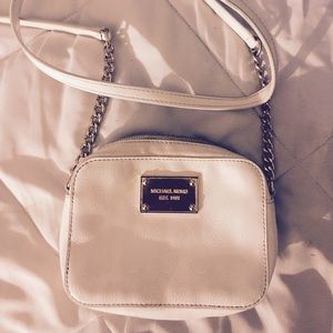 Michael Kors white crossbody purse