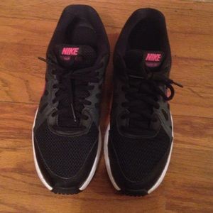 Black and pink nikes