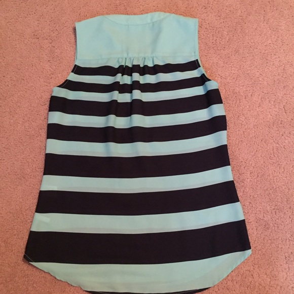 🚫SOLD IN BUNDLE!🚫Turquoise/blue sleeveless top - Picture 4 of 4