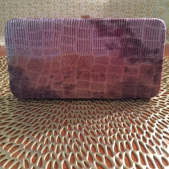 Handbags - Clutch Wallet In Shades of Lavender & Gold