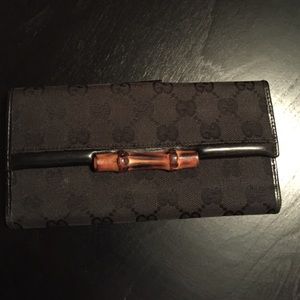Gucci bamboo wallet