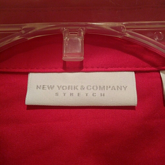 Pink New York & Company button up blouse - Picture 2 of 2