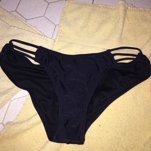Black bathing suit bottoms